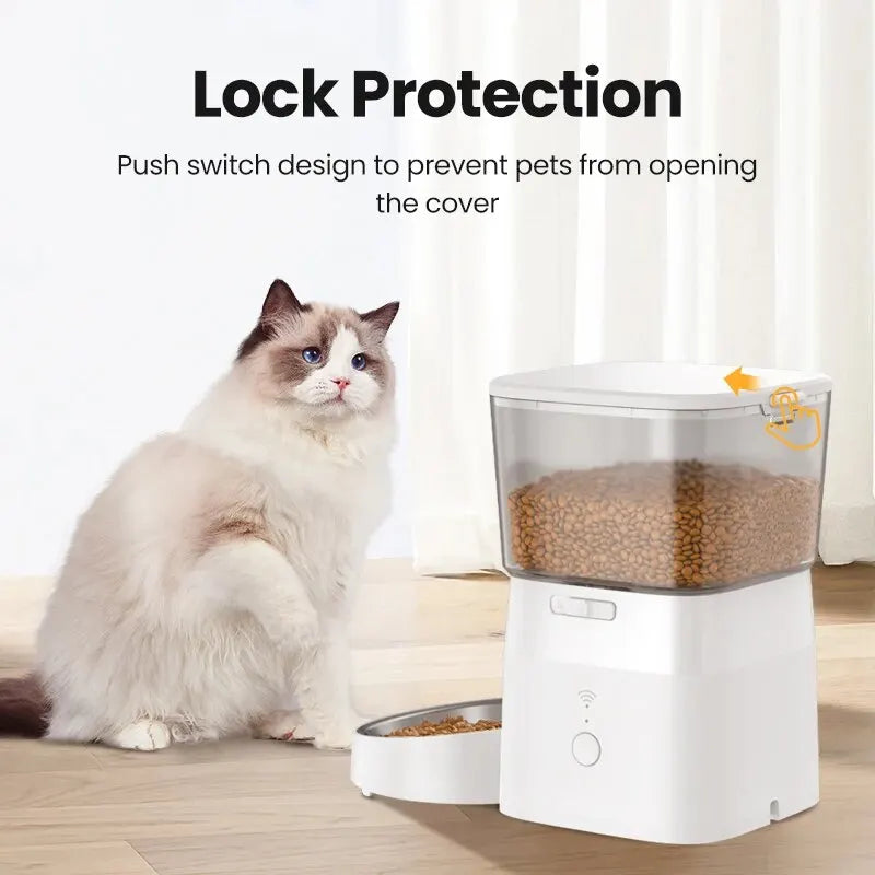 TheWoofPost™ Rojeco 2L WiFi Automatic Pet Feeder - Smart Food Dispenser with Remote Control