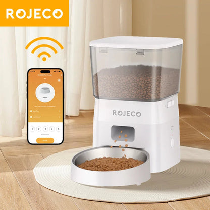 TheWoofPost™ Rojeco 2L WiFi Automatic Pet Feeder - Smart Food Dispenser with Remote Control